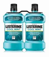 Listerine Cool Mint Mouthwash, 1.5L Twin